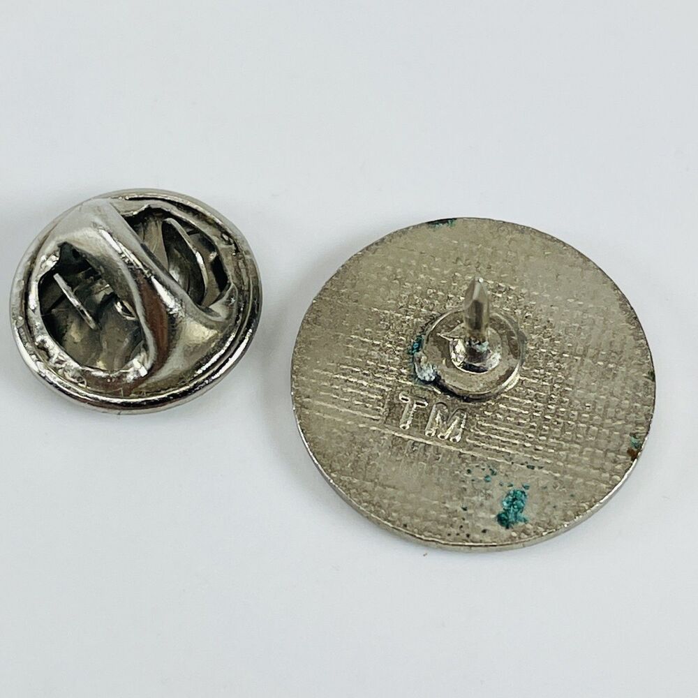 Vancouver Expo 86 World Exposition Logo Enamel Souvenir Lapel Pin 1" Blue VTG - Picture 3 of 3